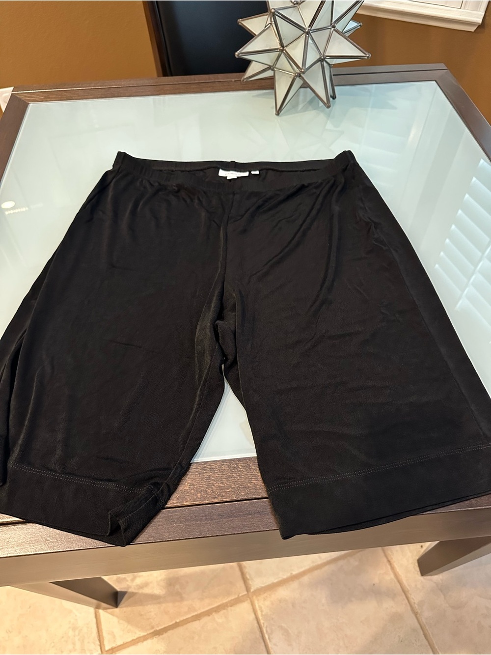 Chico's Black Stretch Shorts.  Chico’s size 2 (large)